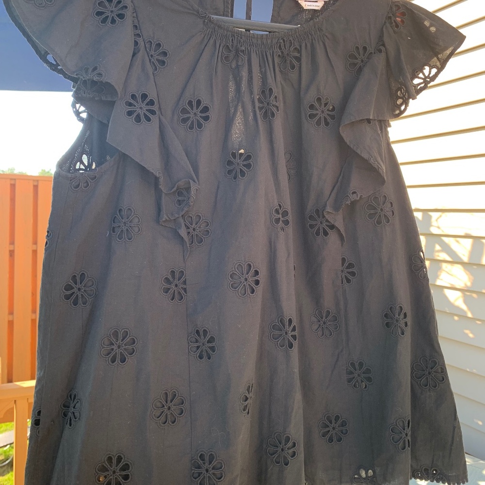 Black Kate Spade Eyelet top